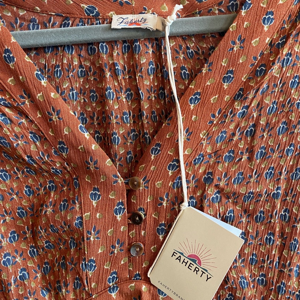 NWT Faherty Woodstock Dress - Picture 5 of 5